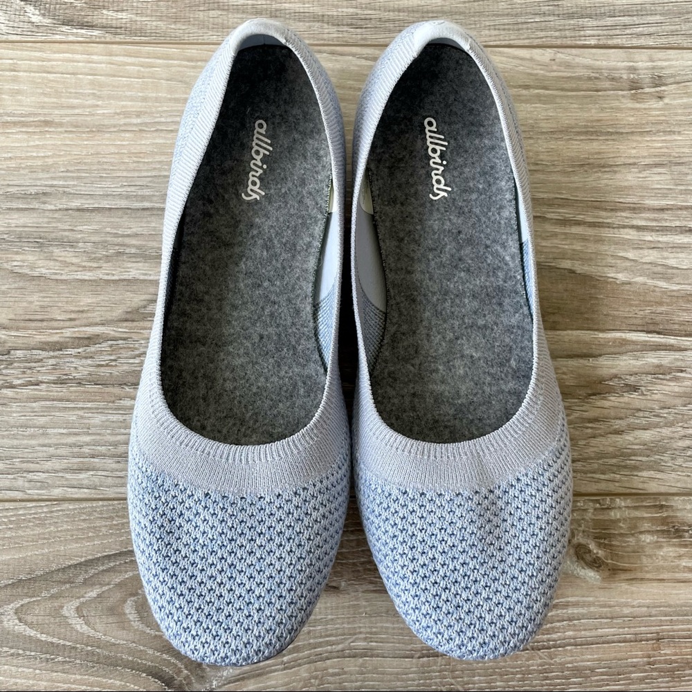 Allbirds Tree Breezers Ballet Flats Whitecap Blue Lightweight 7.5 NEW